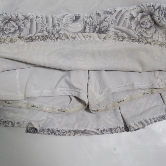 Lululemon Pace Rival Skirt (Regular) *No Panels Mini Twine White Multi White 10 - Picture 3 of 12